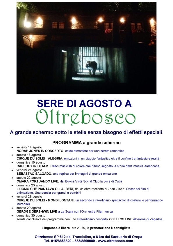 sere di agosto a oltrebosco - oltrebosco