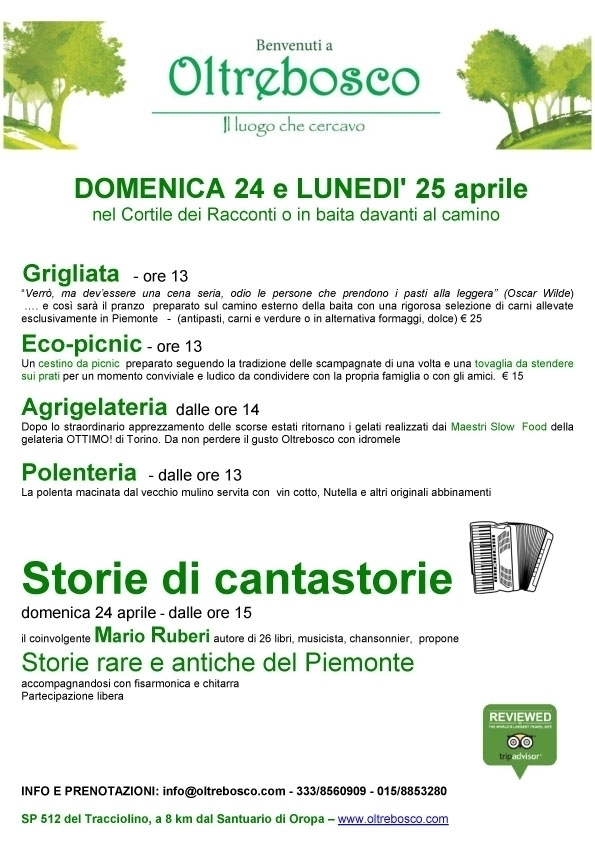 24 e 25 aprile 2016 - oltrebosco